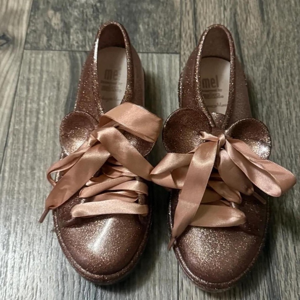 Melissa Girls' Pink and Tan Trainers